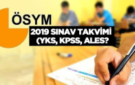 ÖSYM 2019 Yılı Sınav Takvimini Açıkladı