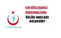 4/B Sözleşmeli personelin özlük hakları nelerdir ?