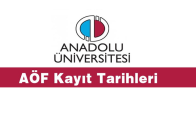 AÖF 2018-2019 Öğretim Yılı Kayıt Tarihini Açıkladı