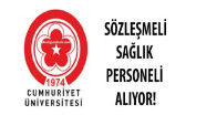 Cumhuriyet Üniversitesi Sağlık Personeli alım ilanı