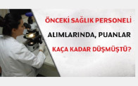 Önceki Sağlık personeli alımında puanlar kaça düştü?