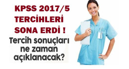 KPSS 2017/5 Tercih Sonuçları ?